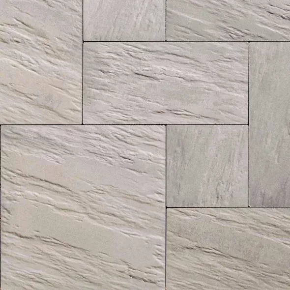 Techo-Bloc Everest HD Slate Paver, 500X500, Greyed Nickel | 006709