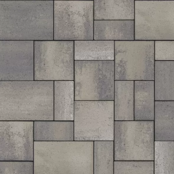 Techo-Bloc Eva Smooth Paver, Shale Grey, 3-Piece | 006910