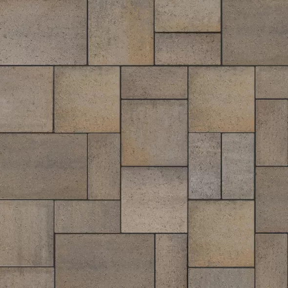 Techo-Bloc Eva Smooth Paver, Champlain Grey, 3-Piece | 006911