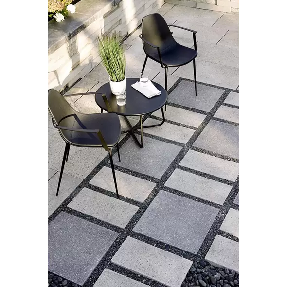 Techo-Bloc Industria Polished HD² Paver, 300X300, Shale Grey | 008482