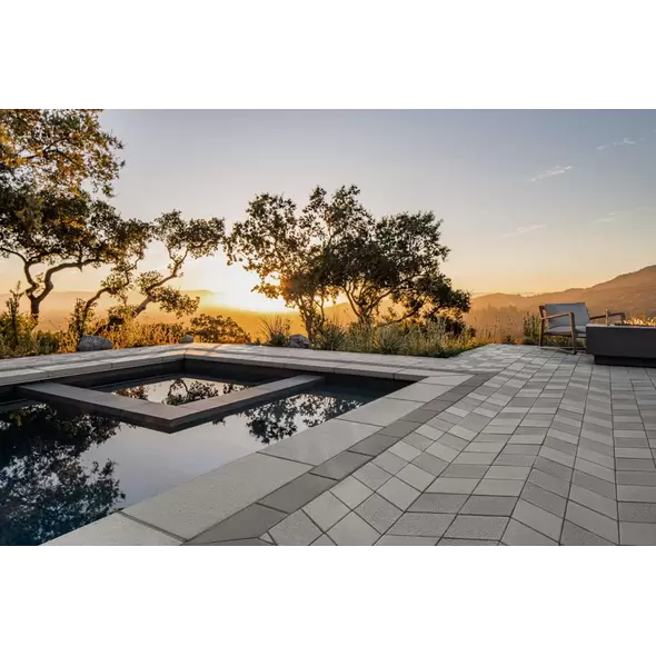 Techo-Bloc Diamond HD² Granitex Paver, 100mm, Shale Grey | 009289