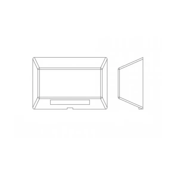 WAC Landscape Deck Rect Brass | 3031-27BBR