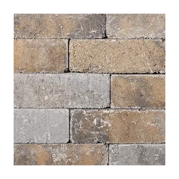 BELGARD WESTON STONE 3 PC VICTORIAN 4" HIGH - 42 SF/PAL - 6 SF/LAYER (4" X 8", 12", 16") 4"