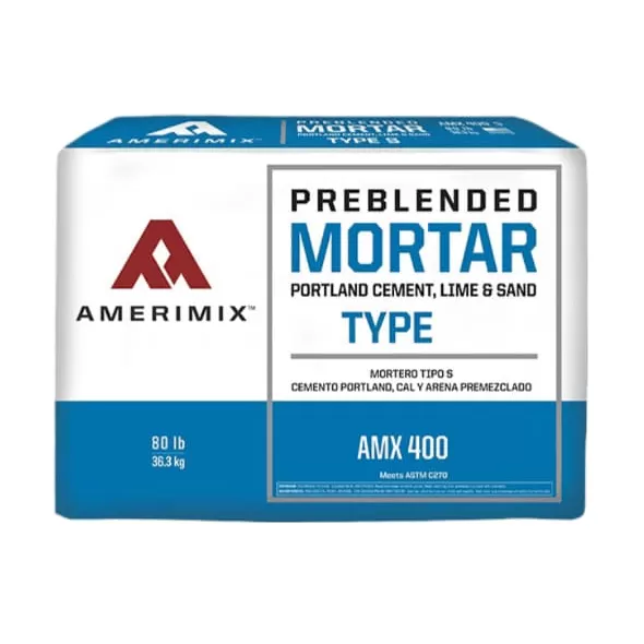Amerimix Type S Portland Lime Mortar Mix, AMX 400, 80 lb | 62302185