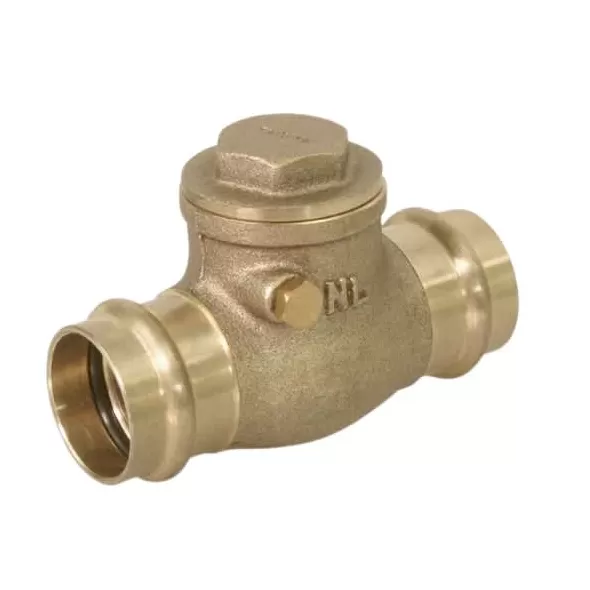 400R Brass 1-Piece Swing Check Valve 3/4" Press Ends | 400R034-NL