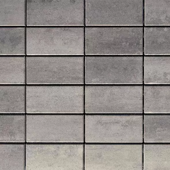 Techo-Bloc Blu 80mm Smooth Paver, Shale Gray, 3-Piece | 000020