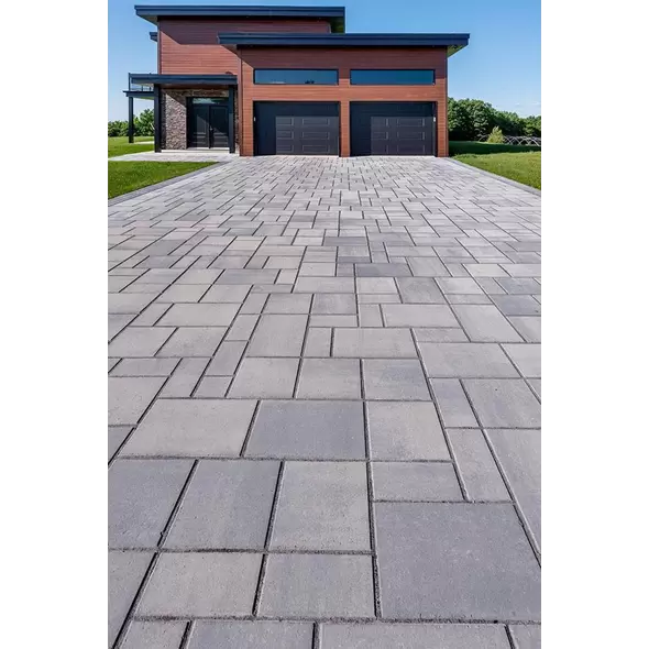 Techo-Bloc Blu 80mm Smooth Paver, Shale Gray, 3-Piece | 000020