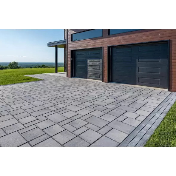 Techo-Bloc Blu 80mm Smooth Paver, Shale Gray, 3-Piece | 000020