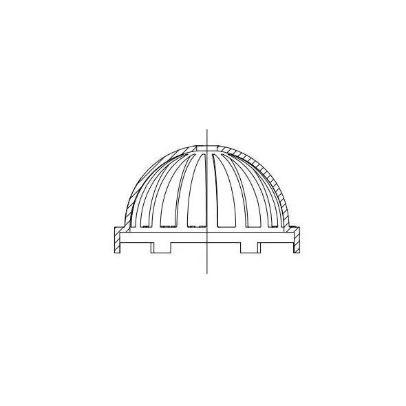 8" Light Duty Dome Grate Assembly | 0899CGD