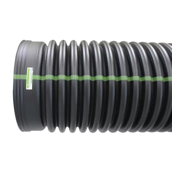 Soil Tight Solid Dual Wall Pipe, 4" x 20' W/Coupler HDPE | 04150020WCDW