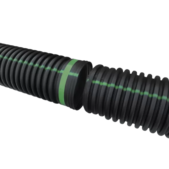 Water Tight IB Solid Dual Wall Pipe, 15" x 20' HDPE | 15650020DW