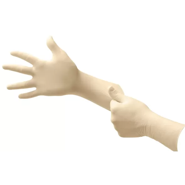 Micro-Touch Premium Medical Examination Gloves, Large Nitrile Cream | 9205PFL