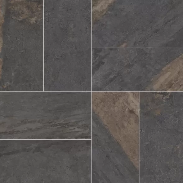 BLUESTONE DARK PORCELAIN PAVER 3CM 192 SF/ PAL 7.11 SF/ BX 3.56 SF/ EA 16" X 32" X 1-1/8"