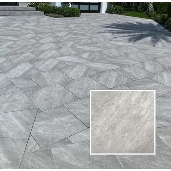 QUARTZ GRISS PORCELAIN PAVER 3CM 176 SF/ PAL 8 SF/ BX 4 SF/ EA 24" X 24" X 1-1/8"