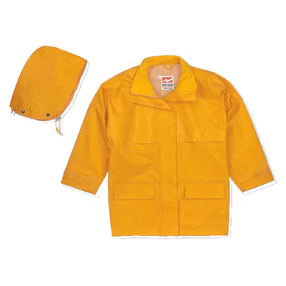 Open Road Ripstop Rain Suit, Medium Nylon, Cotton Corduroy Collar, Polyester With Pvc Ribstop | 2900Y-M