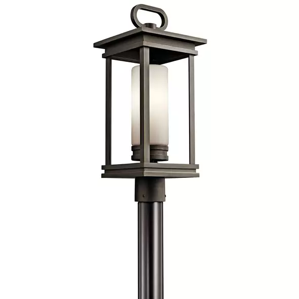 Kichler South Hope 1 Light Outdoor Post, Bronze | 49478RZ