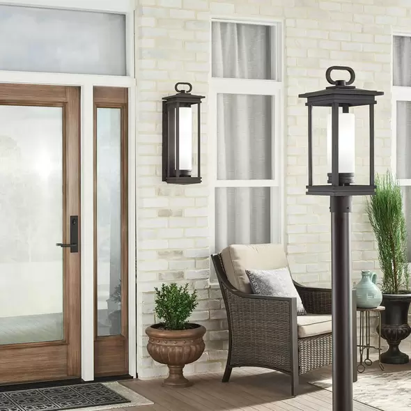 Kichler South Hope 1 Light Outdoor Post, Bronze | 49478RZ