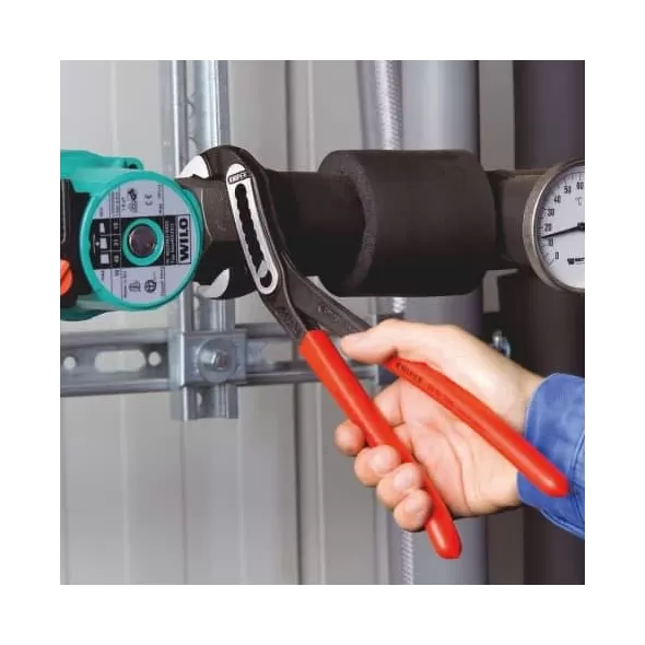 12" L X 2-1/8" W Water Pump Plier, Chrome Vanadium Electric Steel, Forged, Oil-Hardened, Plastic Handle | 8801300