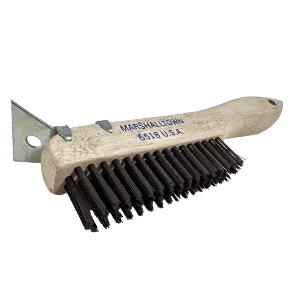 Wire Brush, 1-1/8" Wire Carbon Steel Bristle