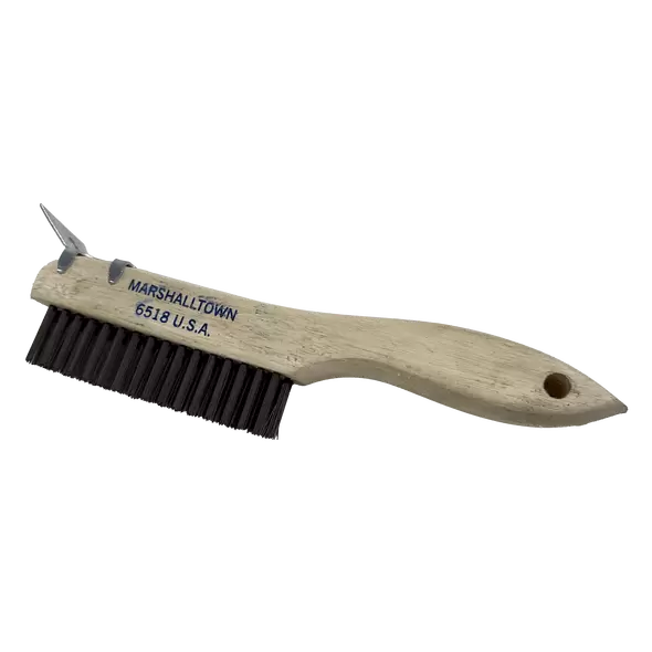 Wire Brush, 1-1/8" Wire Carbon Steel Bristle
