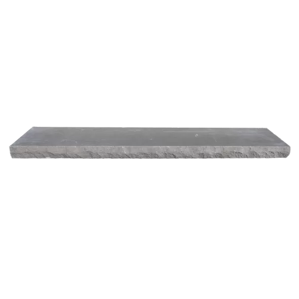 Grey Wall Cap Two Long Edges Pitched, 2-1/4" x 12", Natural Stone