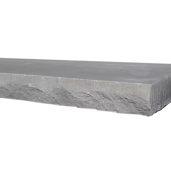 Grey Wall Cap Two Long Edges Pitched, 2-1/4" x 12", Natural Stone