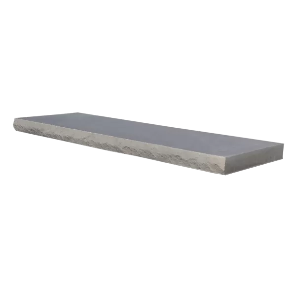 Grey Wall Cap Two Long Edges Pitched, 2-1/4" x 14", Natural Stone