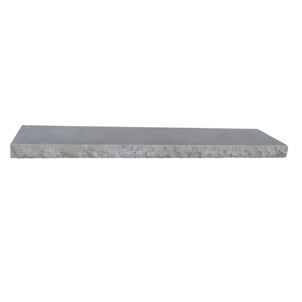 Grey Wall Cap Two Long Edges Pitched, 2-1/4" x 14", Natural Stone