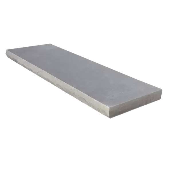 Grey Wall Cap Two Long Edges Pitched, 2-1/4" x 14", Natural Stone