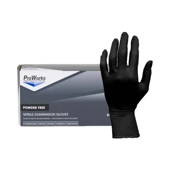 Examination Gloves, X-Large Latex, Nitrile Black | GL-N145FX