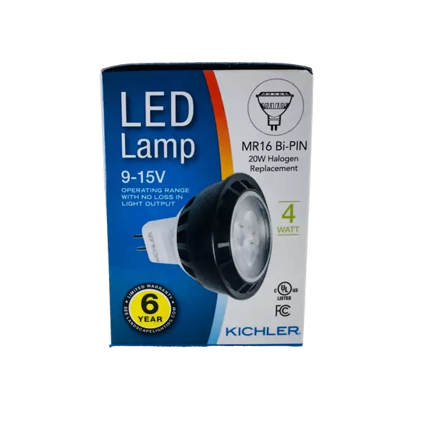 Lamp, 7 W Bi-Pin MR-16 550 Lumens 2700K LED 60° Wide Flood White Contractor Series