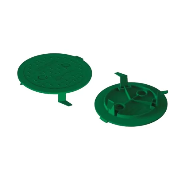 NDS Universal Valve Box Lid Green Dia 7.2" x H 2" | 6RND-UC