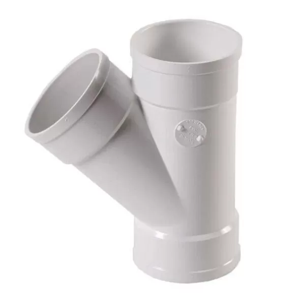 45 Degrees Elbow, 3" Hub x Hub x Hub PVC | 3P08_alt