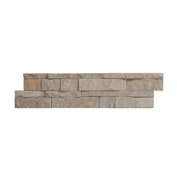 STACKED STONE FLATS FRENCH CREMAR FRENCH CREMAR LIMESTONE BROKEN FACE FLATS - 6 EA (6 SF) PER BUNDLE / 288 EA (SF) PER PALLET 6" X 24"
