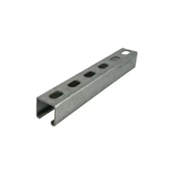 Half-Slot Strut, 20' L X 1-5/8" H 14 Ga Steel Pre-Galvanized | 23STB1401HS-20