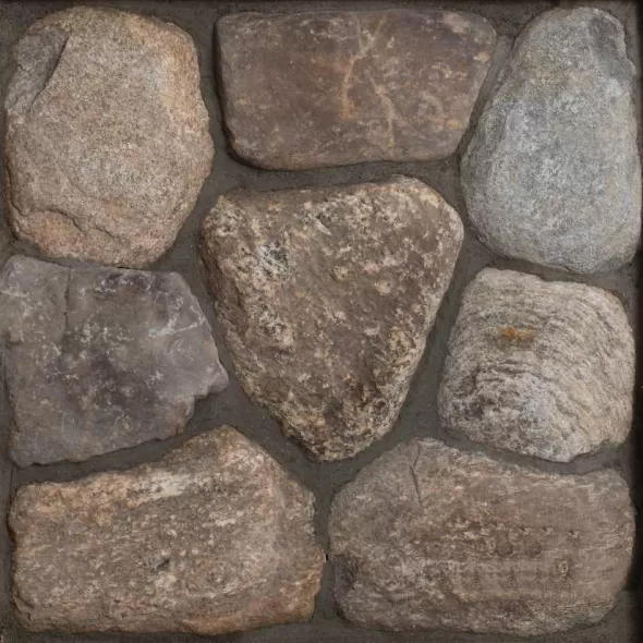 OLD NEW ENGLAND ROUNDS - MOSAIC - THIN VENEER - FLATS