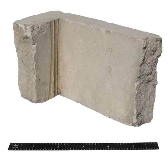 PICASSO LIMESTONE ALL WHITE CORNERS THIN VENEER - "4", 6", 8" HEIGHTS