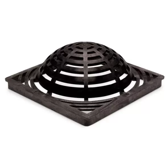 RB DRAINAGE SQUARE ATRIUM GRATE BLACK 12" | DG12SAB
