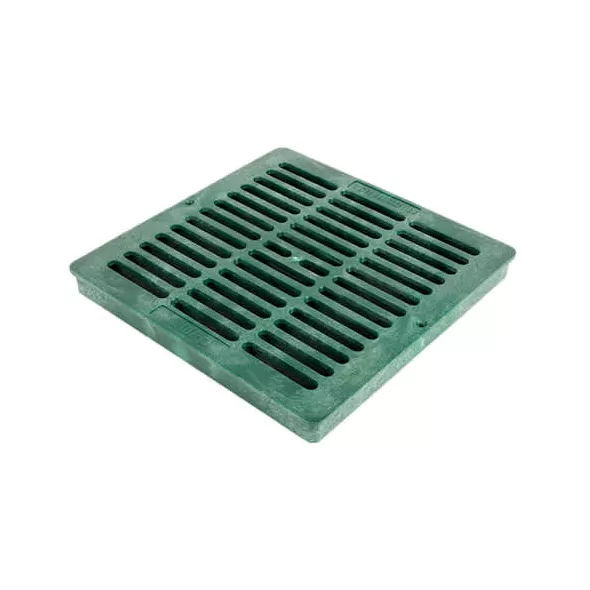 12" Square Flat Drain Grate, Green | G12SFG_alt