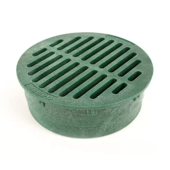 6" Round Flat Grate, Green | G6RFG_alt