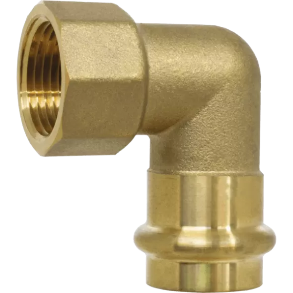 90 Degree Transition Elbow 3/4", Lead Free Brass, PRESS x MIP | H-86243W