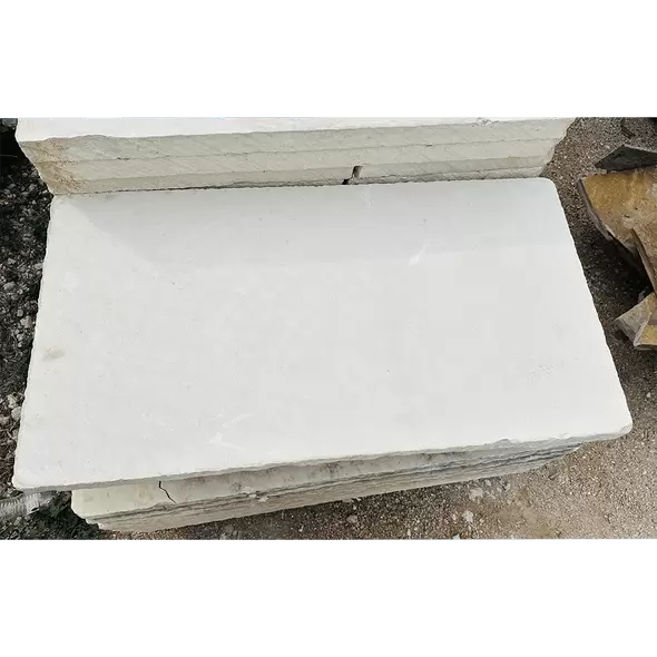 Limestone Slab Honed. 24" X 48" X 2.25", Cream