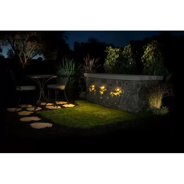 MO LED Landscape Wall Light, Round, Sdnabrn | MOZDCRDSB
