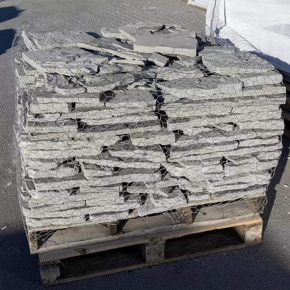 Grey Kodiak Flats W/ Split Backs Not Cut Natural Stone