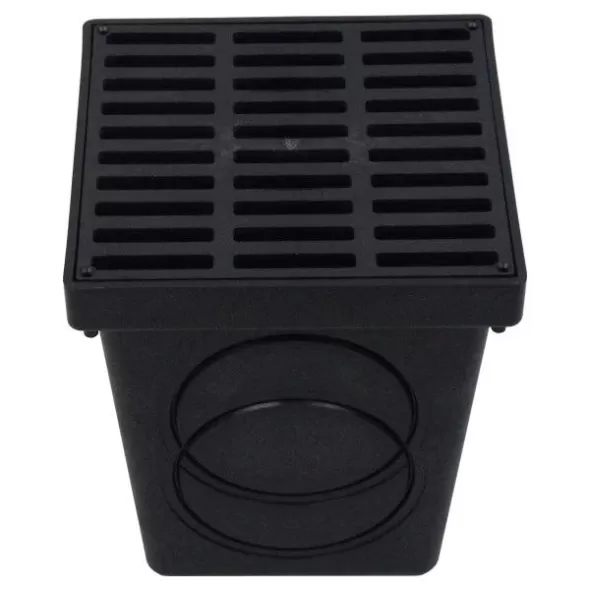 Polylok Catch Basin Kit Black Grate 9" | PLKPDB9KIT