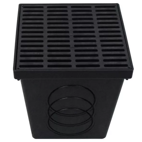 Polylok Catch Basin Kit Black Grate 9" | PLKPDB9KIT