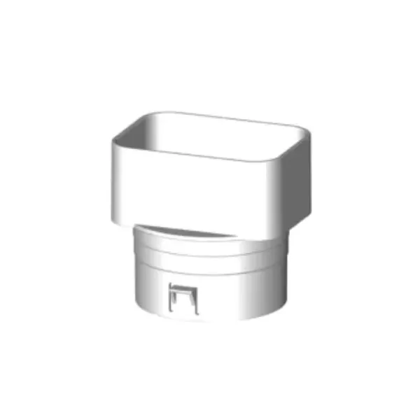 Offset Down Spout Adapter 4"Sdr X 4" Sch 40 X 4" Corrugated 3" X 4" X 4" | 1872AN