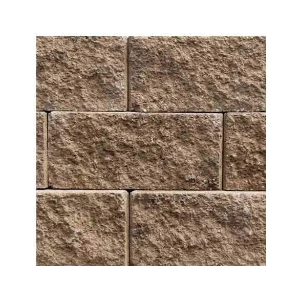 ROCKWOOD PREMIER 9 RETAINING WALL BROWN 40/ PALLET 8" X 18" X 9"
