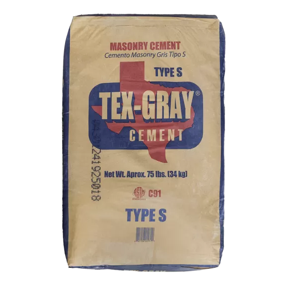 Tex-Gray Cement Masonry Type S, 75 lbs. / bag, 40 bags / pallet