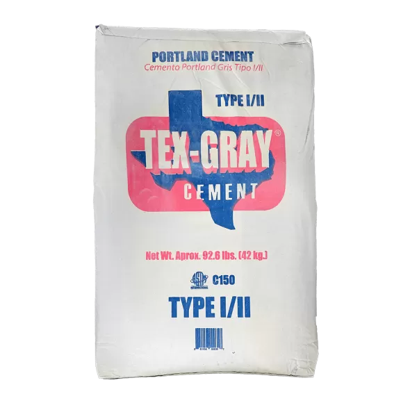 Tex-Gray Portland Cement Type I/II, 92.6 lbs. / bag, 35 bags / pallet